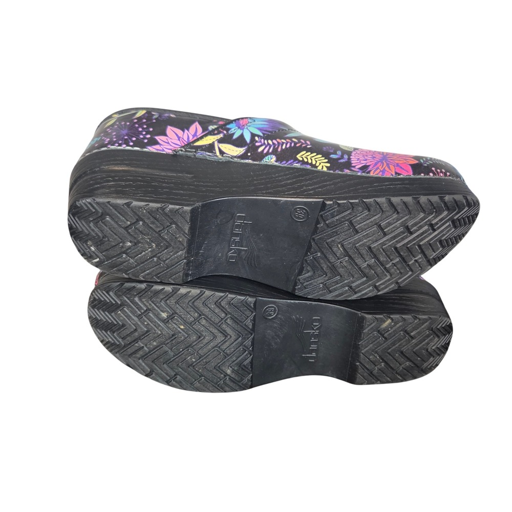 Dansko Professional Floral Garden Clogs Women's EU 39/US 9 Nurse Comfort Shoes - Picture 3 of 8